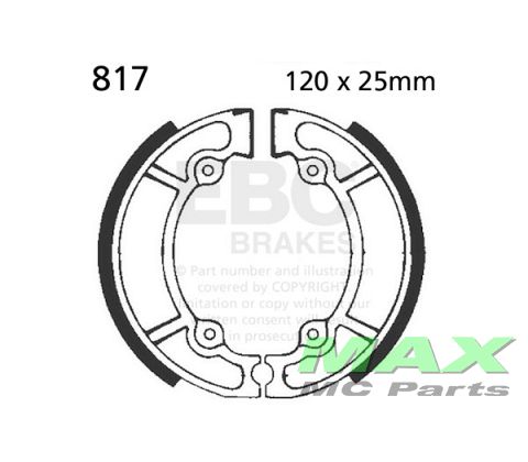 EBC brake shoe set 817