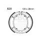 EBC brake shoe set 820