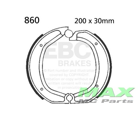 EBC brake shoe set 860 BMW R-MODELLER