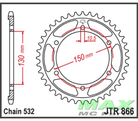 JT Bagkædehjul - JTR866.47