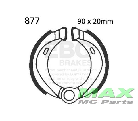 EBC brake shoe set 877