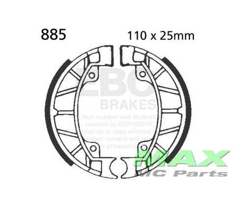 EBC brake shoe set 885