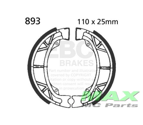EBC brake shoe set 893 110x25mm