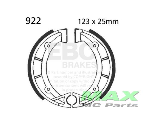 EBC brake shoe set 922