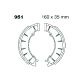 EBC brake shoe set FRONT 951 JAWA CZ