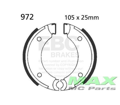 EBC brake shoe set *FRONT/REAR* 972 PUCH