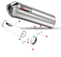 SCORPION Lyddæmper RUSTFRI OVAL