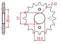 Forkædehjul - 1256/14T CR80 CR85 CRF70