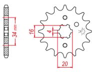 Forkædehjul - RacePro 1263/14T *