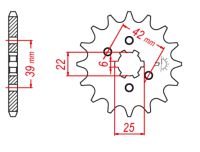 Forkædehjul - RacePro 1265/13T XL250 78-