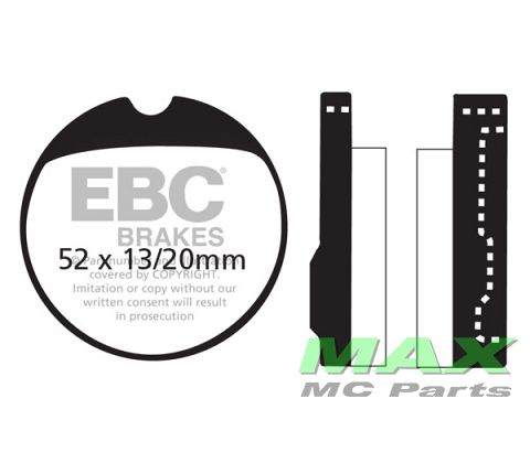 EBC Disc pad set FA013 *FRONT*