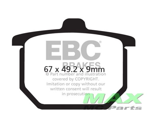 EBC Disc pad set FA031 FRONT/REAR CB750F