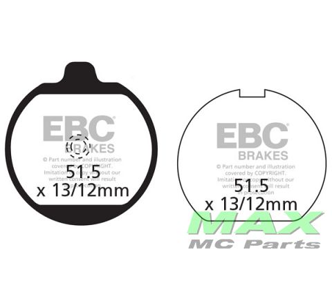 EBC Disc pad set FA037 *EVT : VD-412KV*