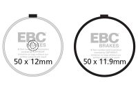 EBC Disc pad *FRONT*  FA038 50x12MM