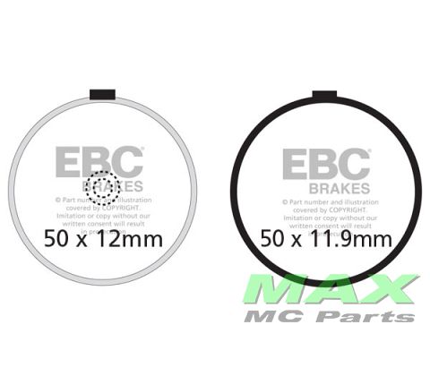 EBC Disc pad *FRONT*  FA038 50x12MM