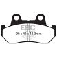 EBC Disc pad FRONT/REAR FA069*10MM*