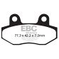 EBC Sintered Pad *REAR* FA086HH