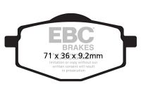 EBC Disc pad *FRONT/REAR* FA101R SINTER