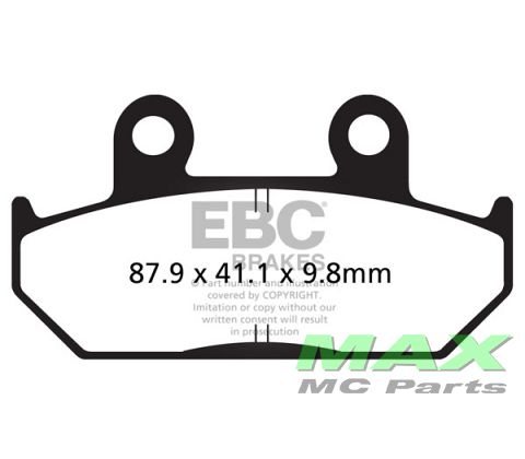 EBC Disc pad *FRONT*FA124/2 *9,8MM*
