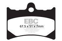 EBC Disc pad set FA126R