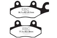 EBC Disc pad set REAR FA165/2TT DR800