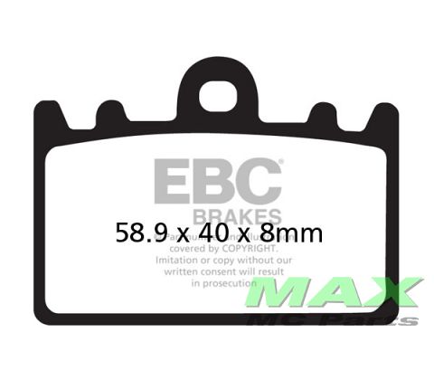 EBC Disc pad set FRONT FA180 ZXR400