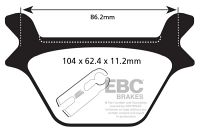 EBC Double- H Sintered Sportbike pad set