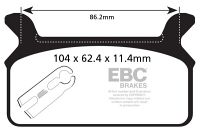 EBC Disc pad set FA201