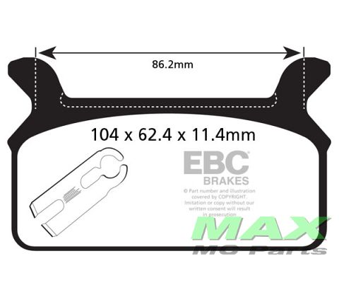 EBC Double- H Sintered Sportbike pad set