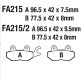 EBC Disc pad *FRONT/REAR* FA215