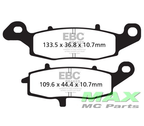 EBC Disc pad set FA231 *FRONT RH*