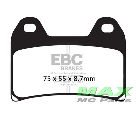 EBC Disc pad set FR/RR FA244