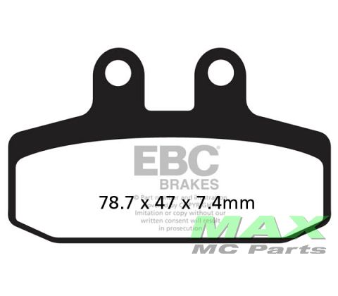 EBC Disc pad set FA256 FRONT/REAR