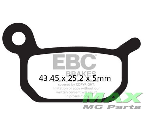 EBC Disc pad se FRONT/REAR FA325TT KTM