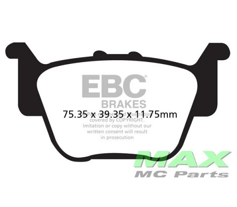 EBC Disc pad set REAR FA373TT TRX650