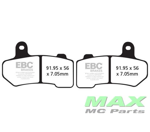 EBC Disc pad setFF/RR FA409 HARLEY