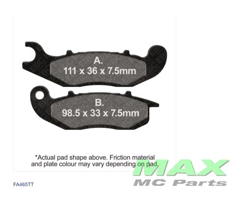 EBC Disc pad *FRONT* FA465TT DIRT BIKE