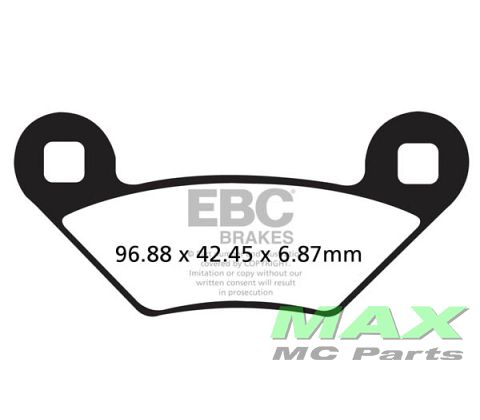 EBC Disc pad set FRONT/REAR FA475TT DIRT