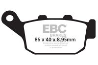 EBC Double sinter*REAR* FA496HH CB500F