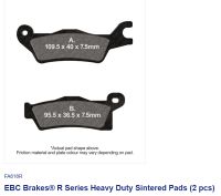 EBC HD-SINTER *LH/FR-RR* FA618R CANAM