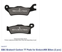 EBC Disc pad set*LH/FR-RR* FA618TT CANAM