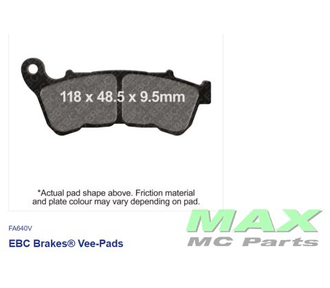 EBC Disc pad FRONT FA640V HARLEY