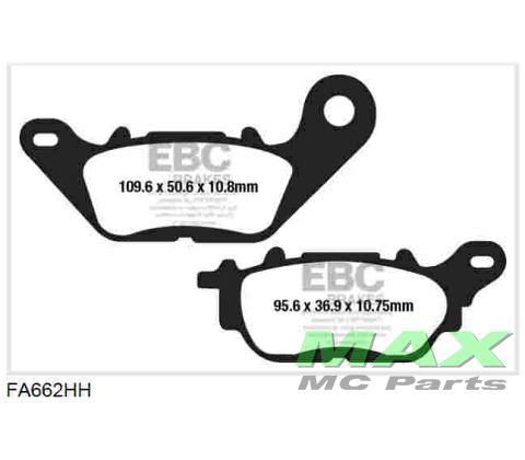 EBC Disc Brake Pads REAR SINTER FA662HH