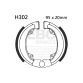 EBC grooved brake shoe set H302G