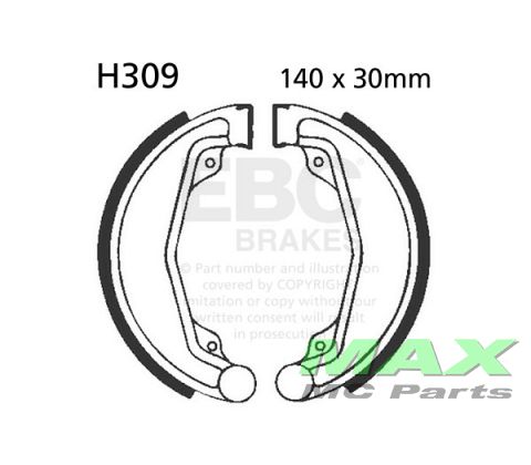 EBC Brake shoe set H309