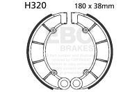 EBC Brake shoe set REAR H320 CB750 CB650