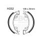 EBC grooved brake shoe set H332G