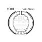 EBC grooved brake shoe set H340G