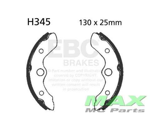 EBC Brake shoe set H345