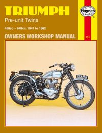 Haynes bog TRIUMPH 500 650 PRE-UNIT TWIN
